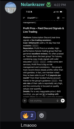 ChatGPT Recommendation for Profit Pros