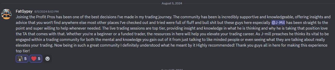 Testimonial Screenshot